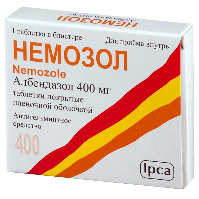 Немозол 400 мг таблетки 1 шт