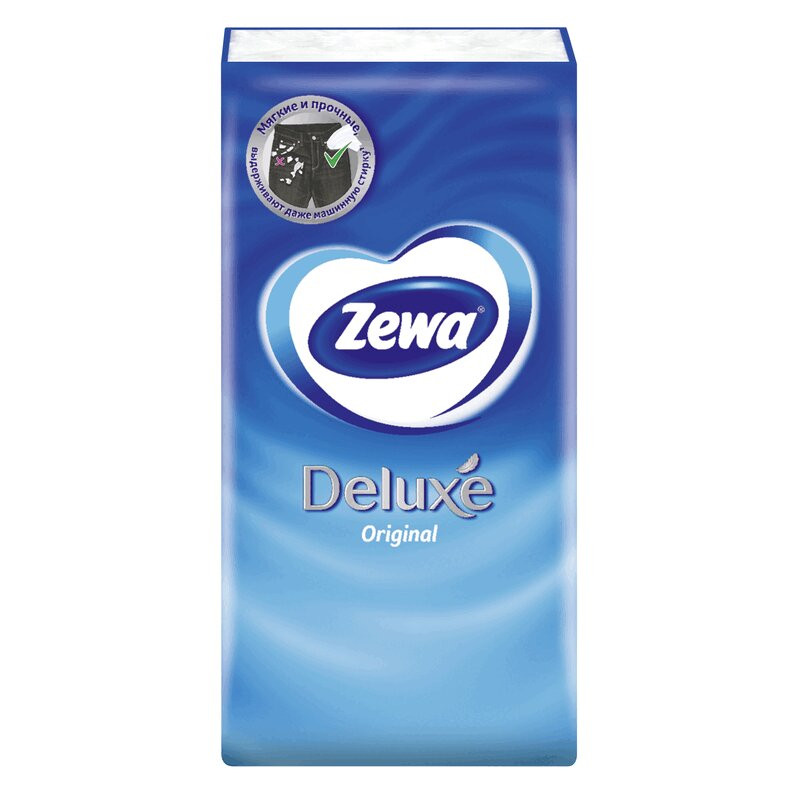 Zewa Deluxe Платки бумажные носовые 10 шт