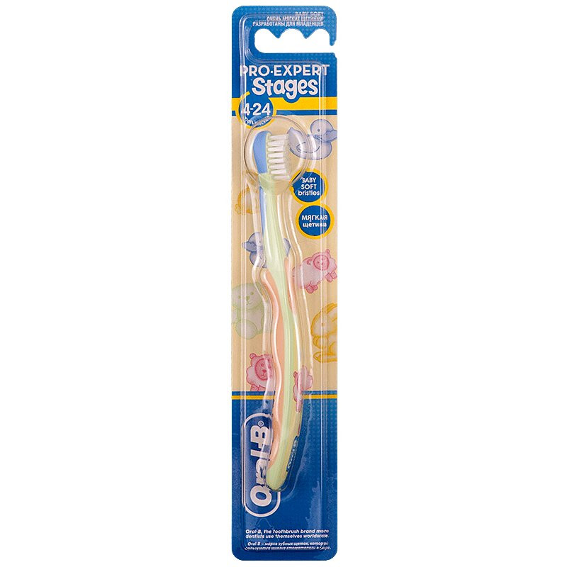 Oral-B Pro-Expert Stages 1 Зубная щетка для детей 4-24 месяца