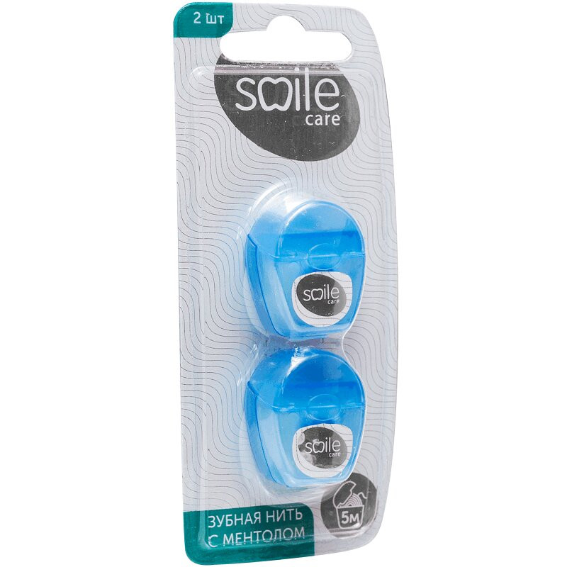 Smile Care Зубная нить Ментол 5 м 2 шт