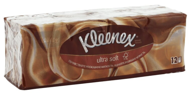 Kleenex Ultra Soft Платки бумажные носовые 10x12 шт