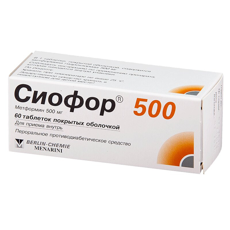 Сиофор 500 мг таблетки 60 шт