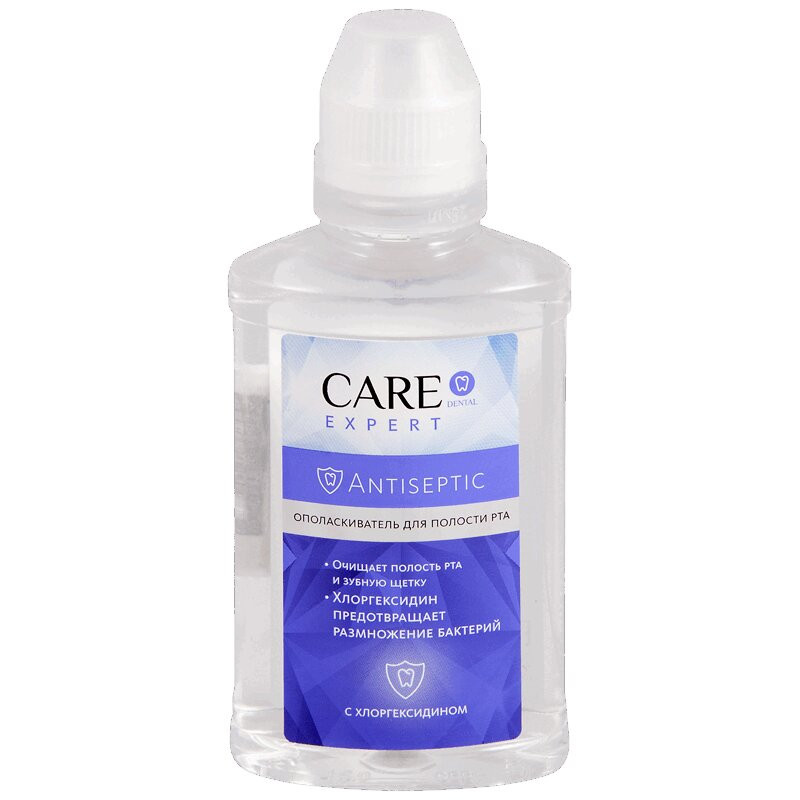 Aldente / Care Dental Expert Antiseptic Ополаскиватель для полости рта c хлоргексидином 200 мл