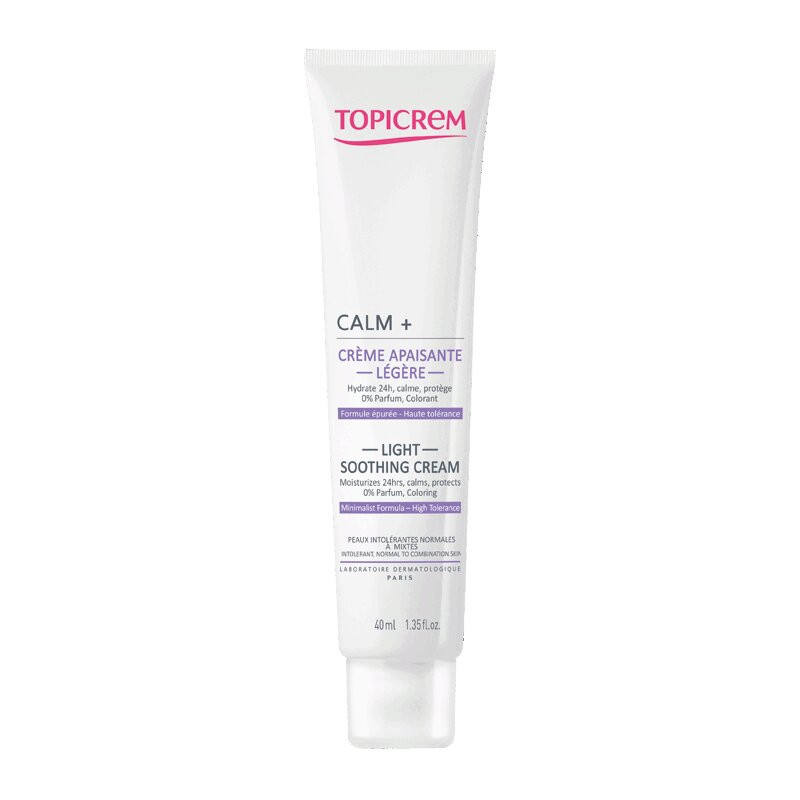 Topicrem Calm+ Крем для лица легкий успокаивающий 40 мл
