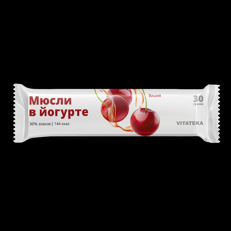 Vitateka Баточник мюсли в йогурте Вишня 30 г