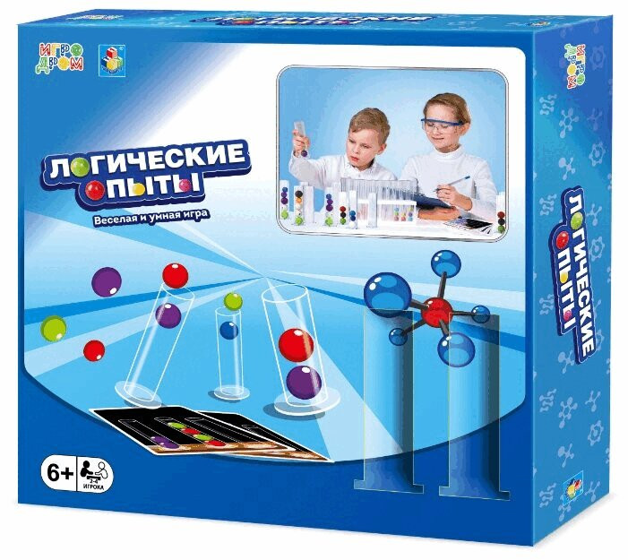 1toy Игродом Игра настольная Логические опыты 26х26х5 см