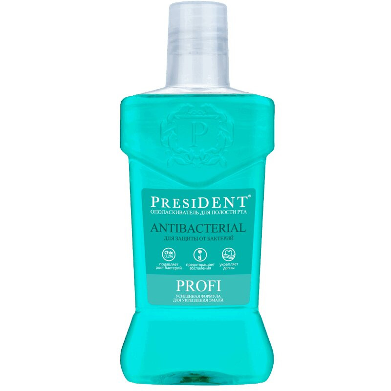 PresiDENT Profi Ополаскиватель для полости рта антибактериальный 250 мл