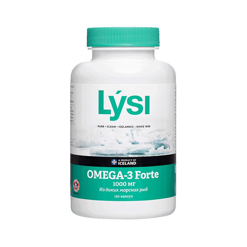 Lysi Омега-3 Форте 1000 мг капсулы 120 шт