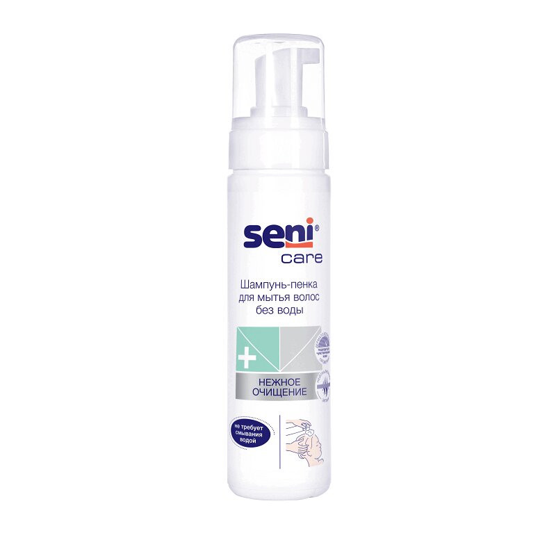 Seni Care Шампунь-пенка для мытья волос без воды 200 мл