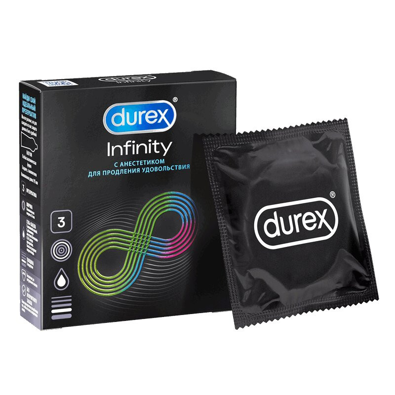 Durex Infinity Презервативы с анестетиком 3 шт