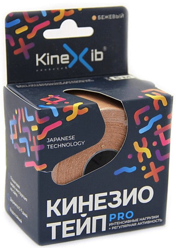 Kinexib Pro Кинезио тейп Бежевый 5 м х 5 см