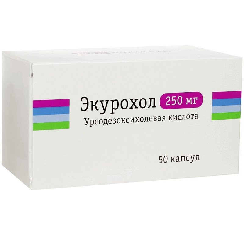 Экурохол 250 мг капсулы 50 шт