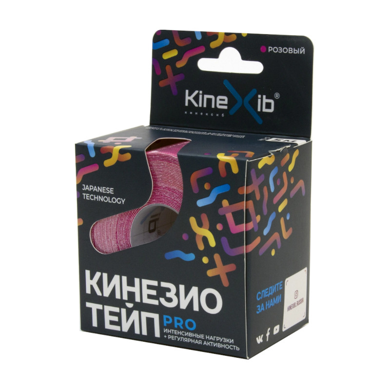 Kinexib Pro Кинезио тейп Розовый 5 м х 5 см