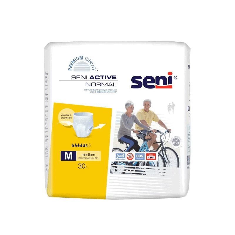 Seni Active Normal Подгузники-трусики для взрослых размер М 30 шт