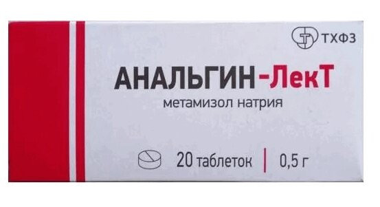 Анальгин-ЛекТ 500 мг таблетки 20 шт