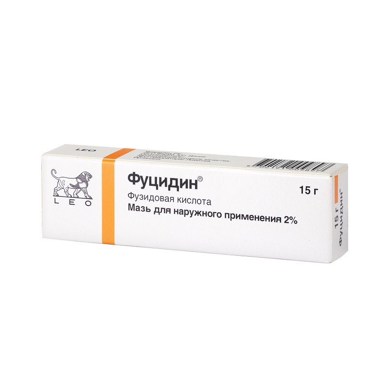 Фуцидин 2% мазь для наружного применения 15 г