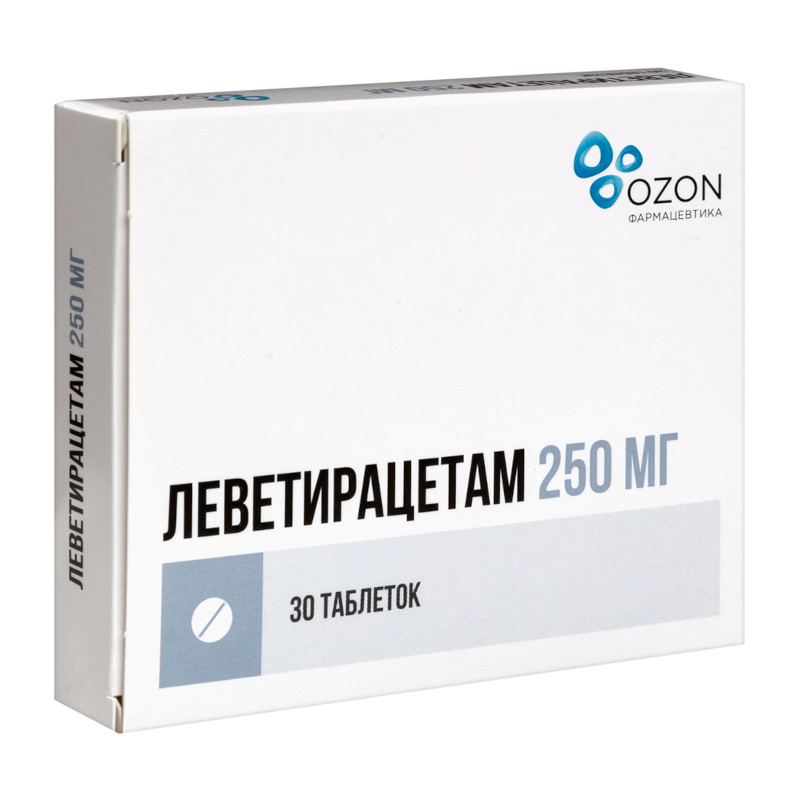 Леветирацетам 250 мг таблетки 30 шт