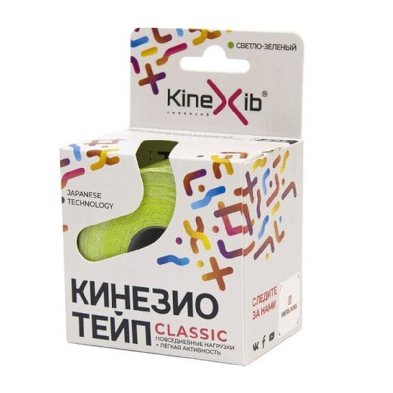 Kinexib Classic Кинезио тейп Светло-зеленый 5 м х 5 см