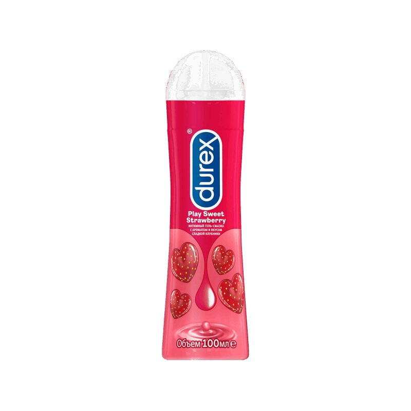 Durex Play Sweet Strawberry Гель-смазка с ароматом и вкусом сладкой клубники 100 мл