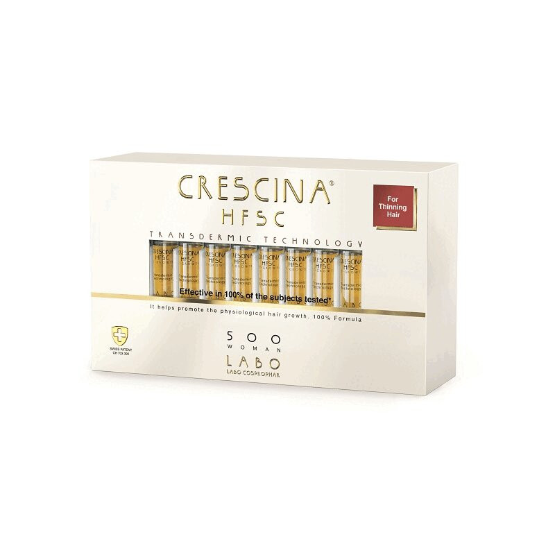 Crescina Transdermic HFSC 500 Лосьон для стимуляции роста волос для женщин 20 шт