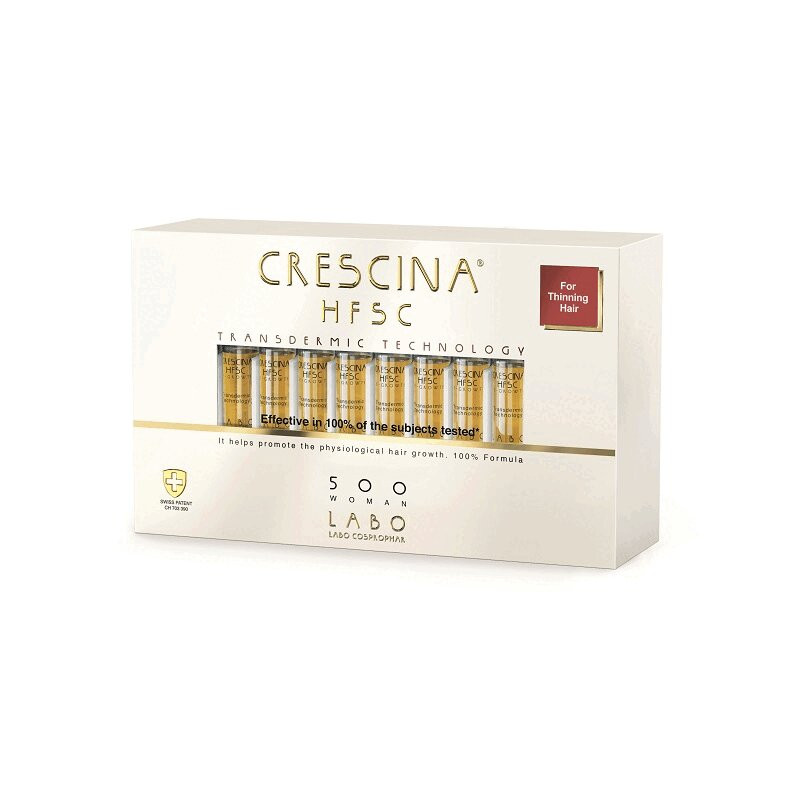 Crescina Transdermic HFSC 500 Комплекс для лечения выпадения волос для мужчин 10 шт+10 шт