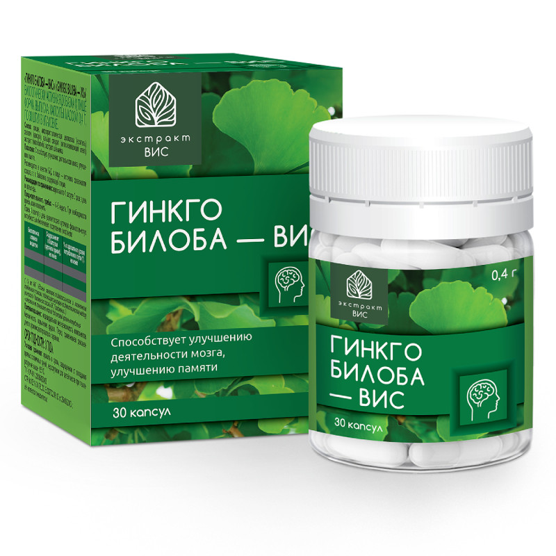 Гинкго Билоба-ВИС 40 мг капсулы 30 шт
