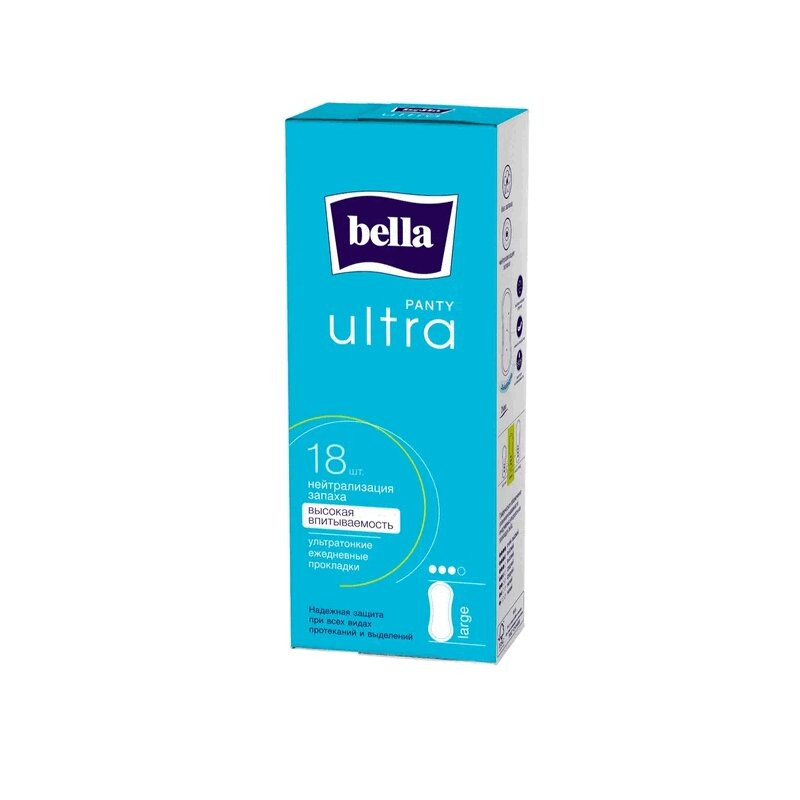 Bella Panty Ultra Large Прокладки ежедневные ультратотонкие 18 шт
