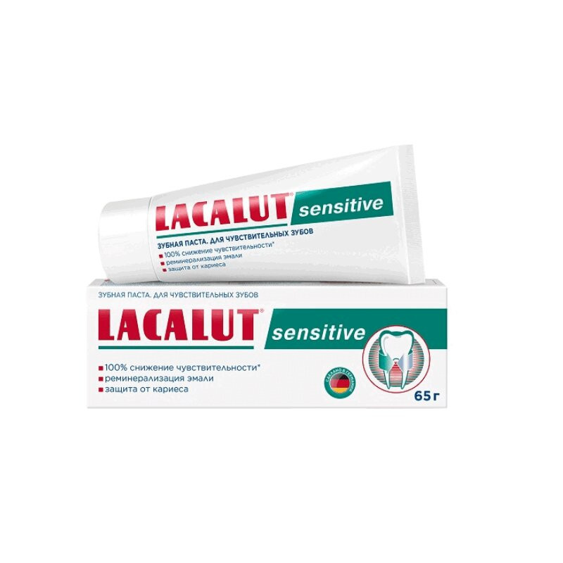 Lacalut Sensitive Зубная паста для чувствительных зубов 65 г