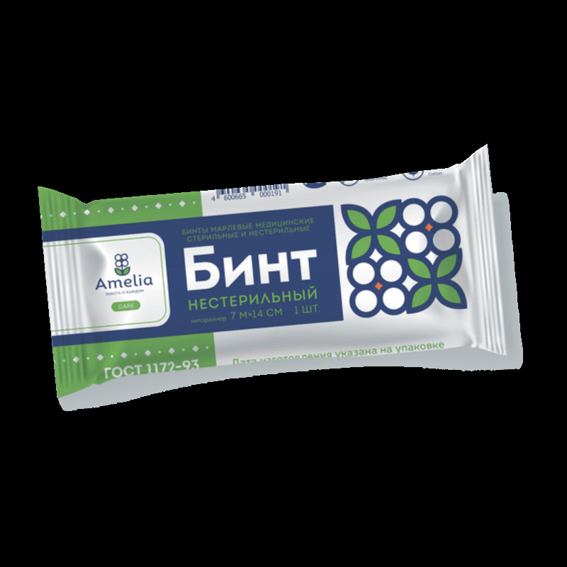 Амелия Бинт марлевый медицинский нестерильный 7 м х 14 см