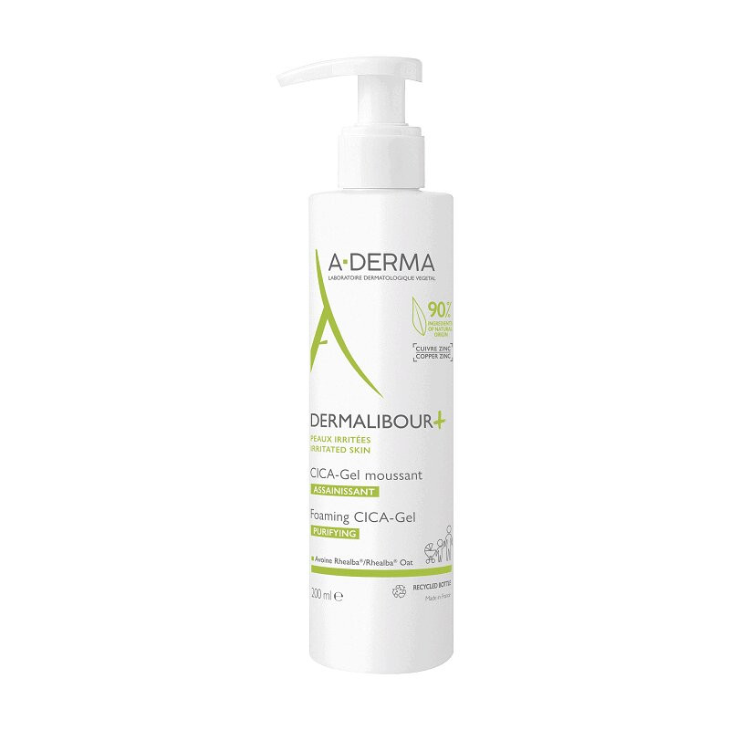 A-Derma Dermalibour+ Цика-Гель очищающий пенящийся 200 мл