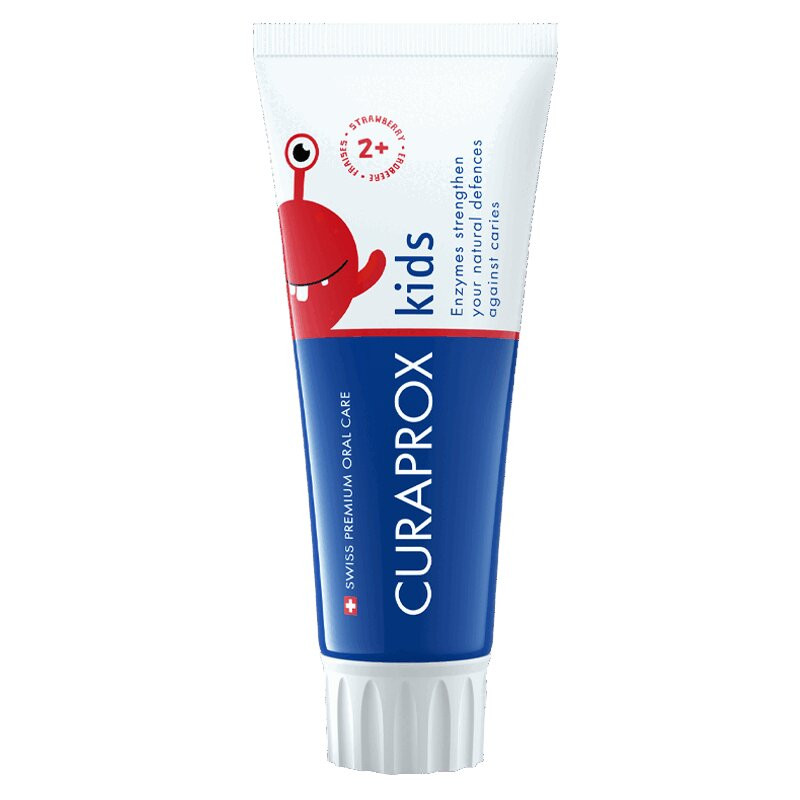 Curaprox Kids Зубная паста для детей с 2 лет Клубника 60 мл