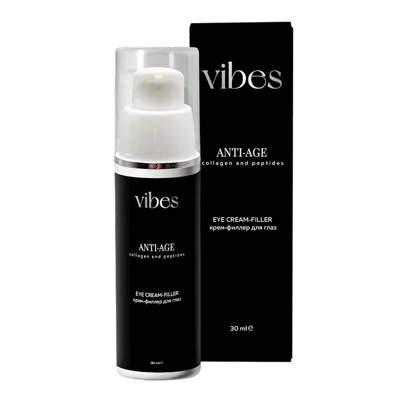 Vibes Крем-филлер для кожи вокруг глаз Коллаген и Пептиды 30 мл