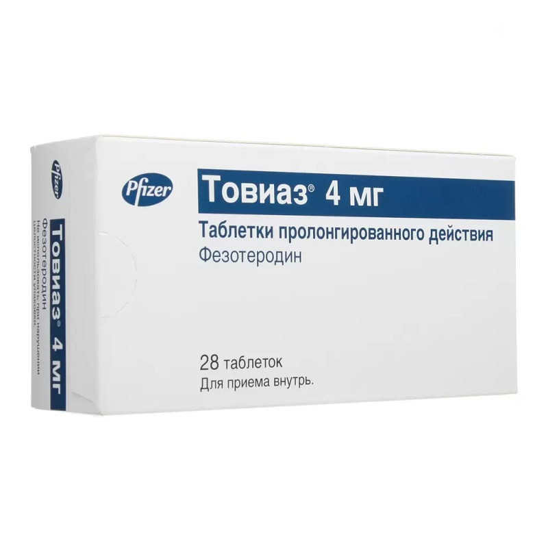 Товиаз 4 мг таблетки с пролонгированным высвобождением 28 шт
