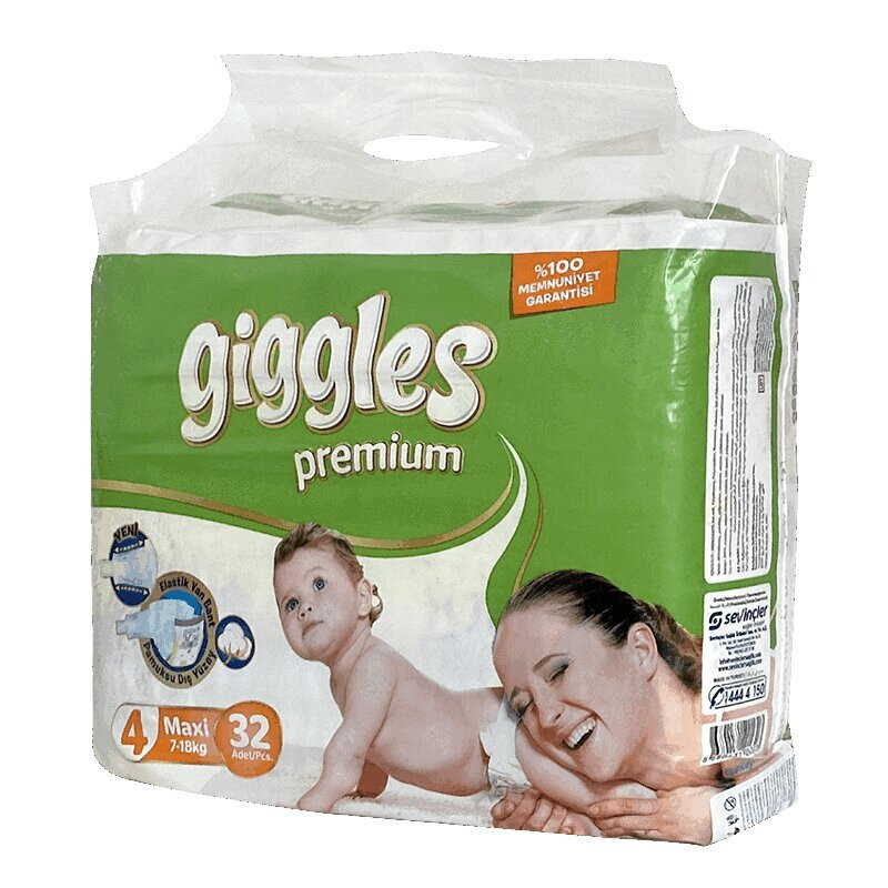 Giggles Premium Maxi Подгузники детские 7-18 кг 32 шт
