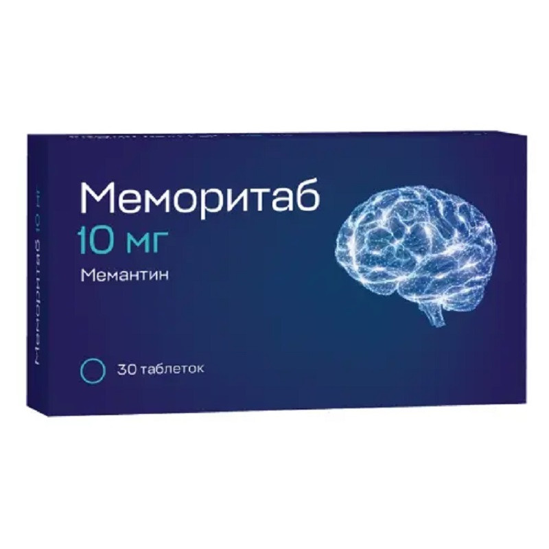 Меморитаб 10 мг таблетки диспергируемые 30 шт