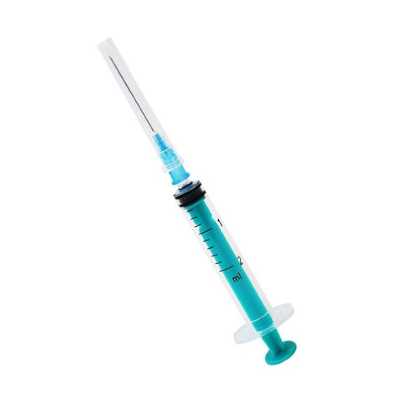Luer Шприц одноразовый трехкомпонентный с иглой 23G 2 мл