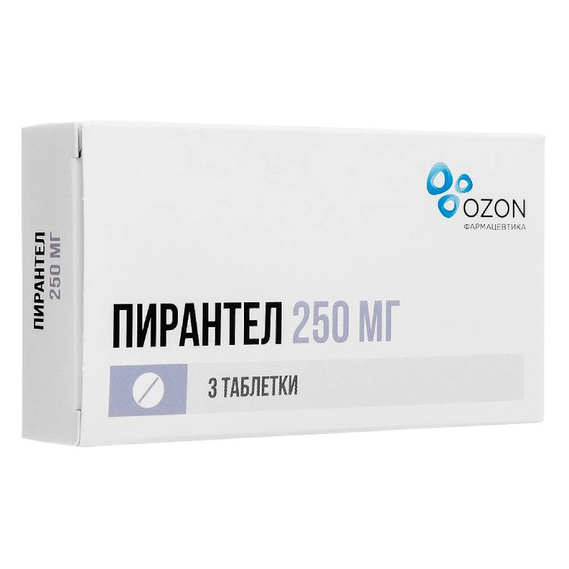 Пирантел 250 мг таблетки 3 шт