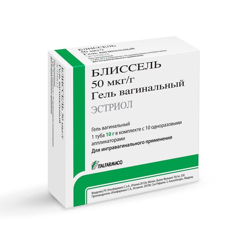 Блиссель 50 мкг/г гель вагинальный 10 г