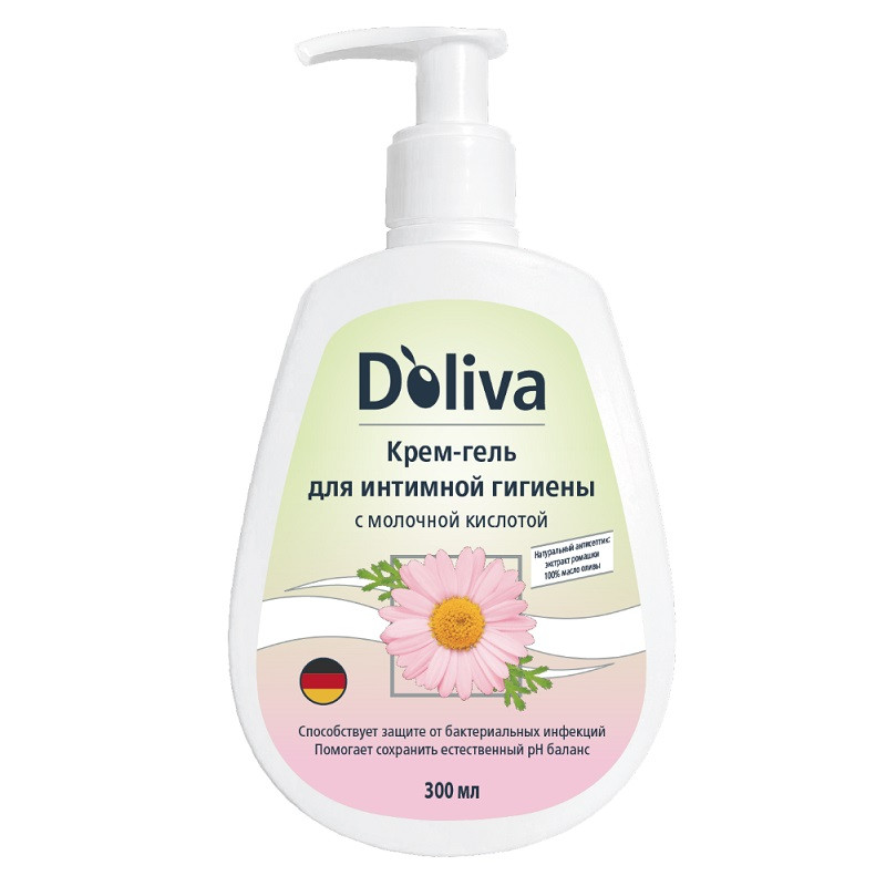 Doliva Крем-гель для интимной гигиены с молочной кислотой 300 мл