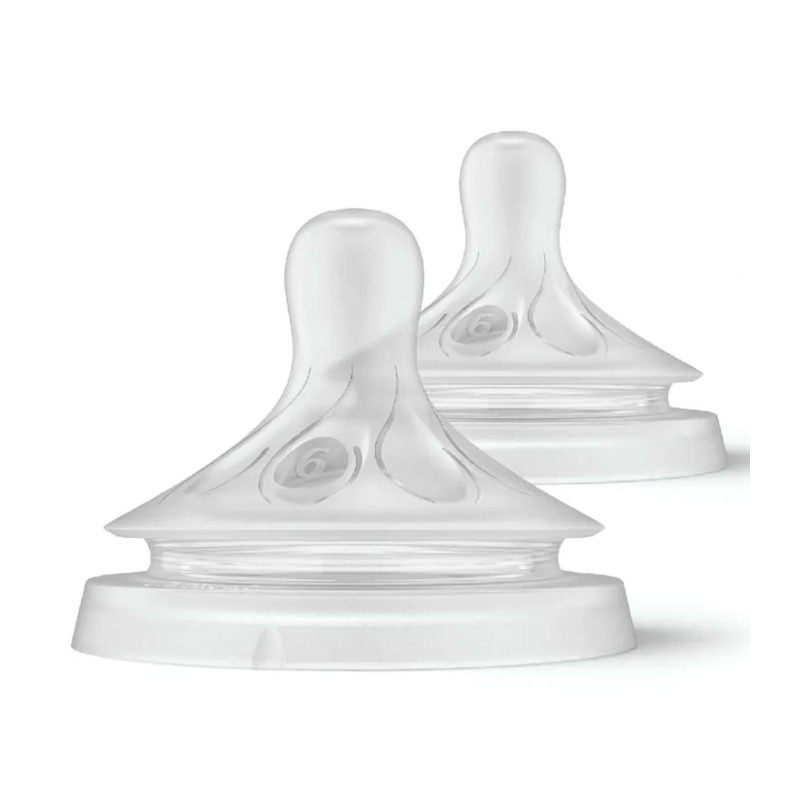 Philips Avent Natural Response Соска силиконовая для густых жидкостей с 6 месяцев 2 шт