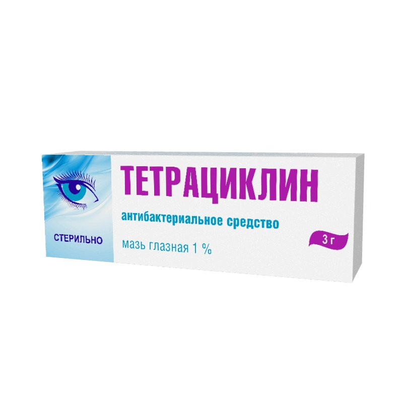 Тетрациклин 1% мазь глазная 3 г