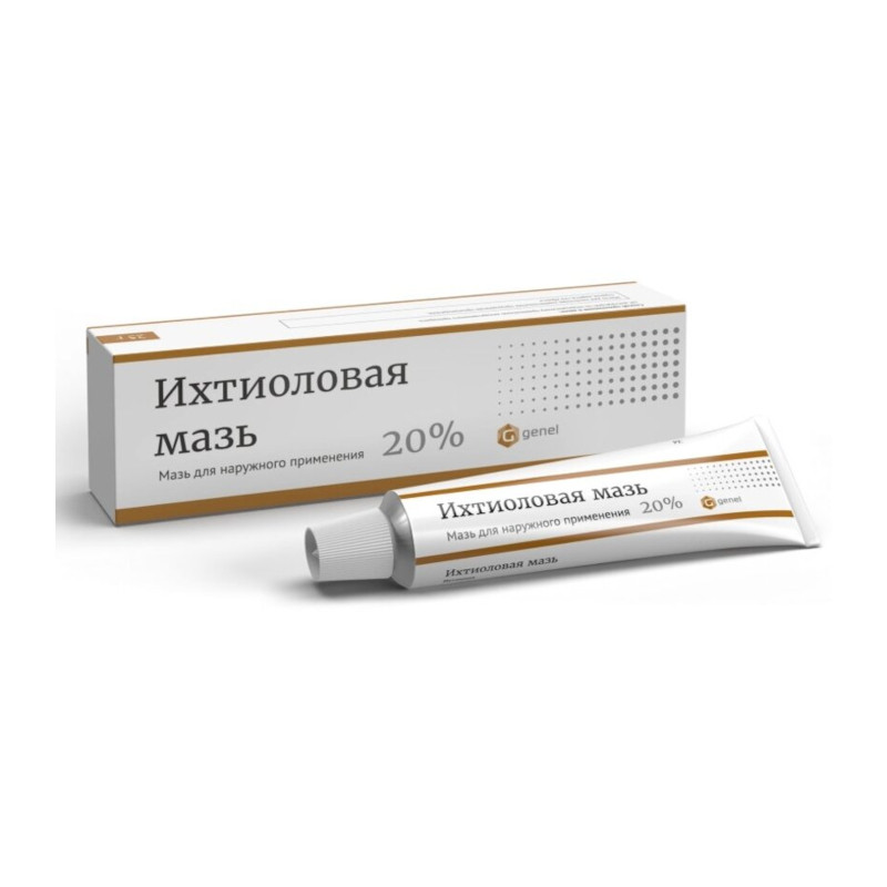 Ихтиоловая мазь 20% для наружного применения 25 г