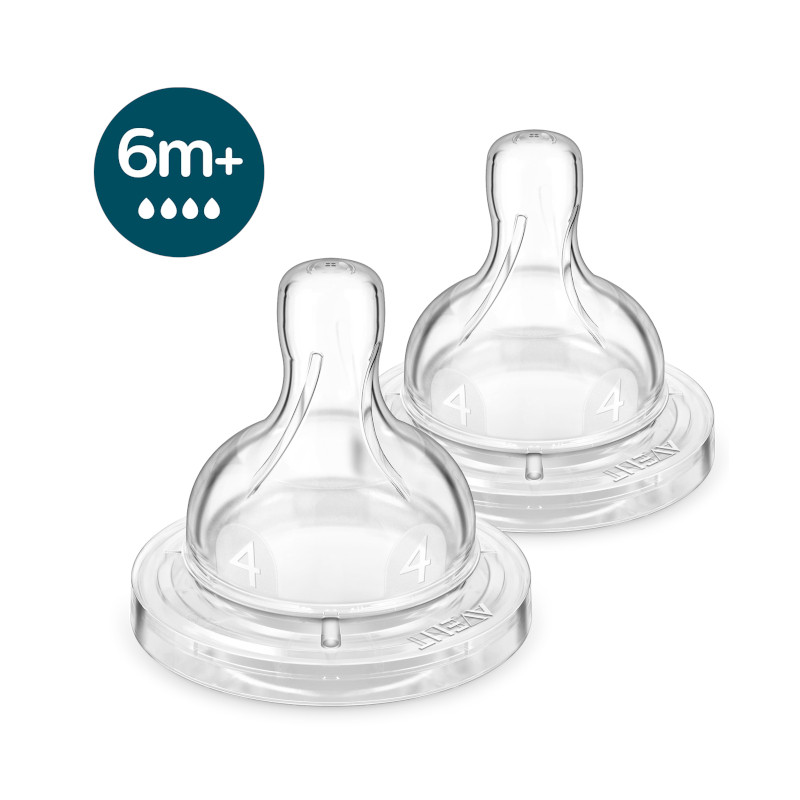 Philips Avent Anti-colic Соска силиконовая для густой пищи с 6 месяцев 2 шт