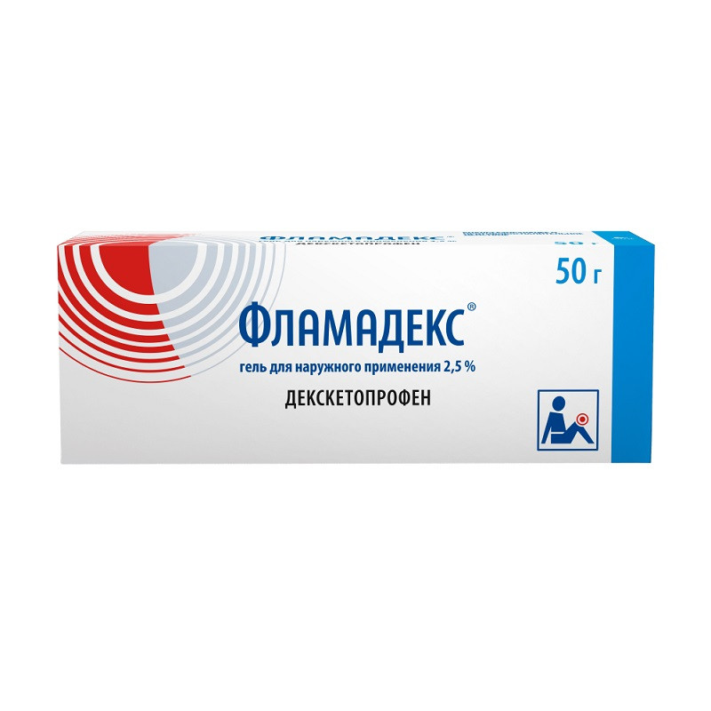 Фламадекс 2,5% гель для наружного применения 50 г