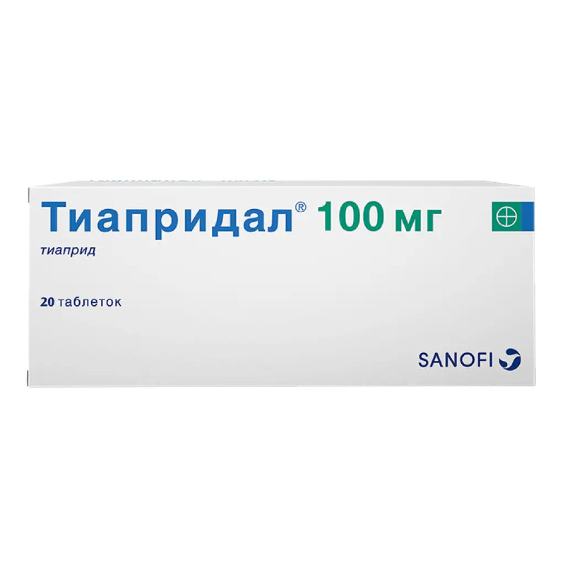 Тиапридал 100 мг таблетки 20 шт
