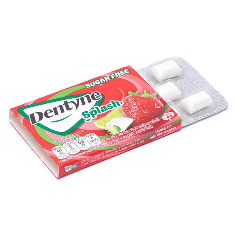 Dentyne Splash Strawberry Lime Жевательная резинка без сахара