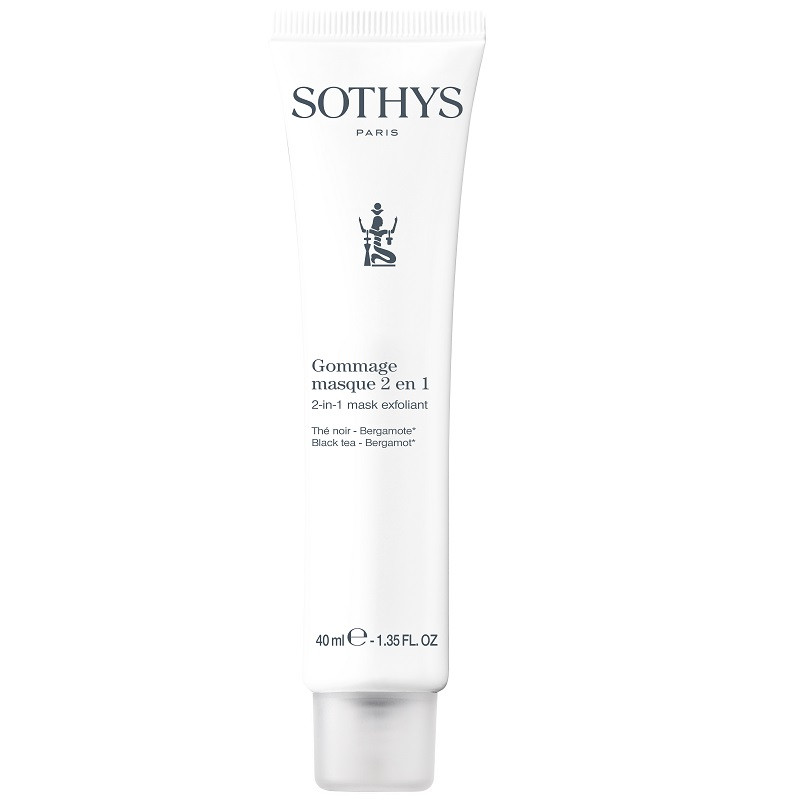 Sothys Маска-эксфолиант 2в1 для лица Черный чай-Бергамот 40 мл