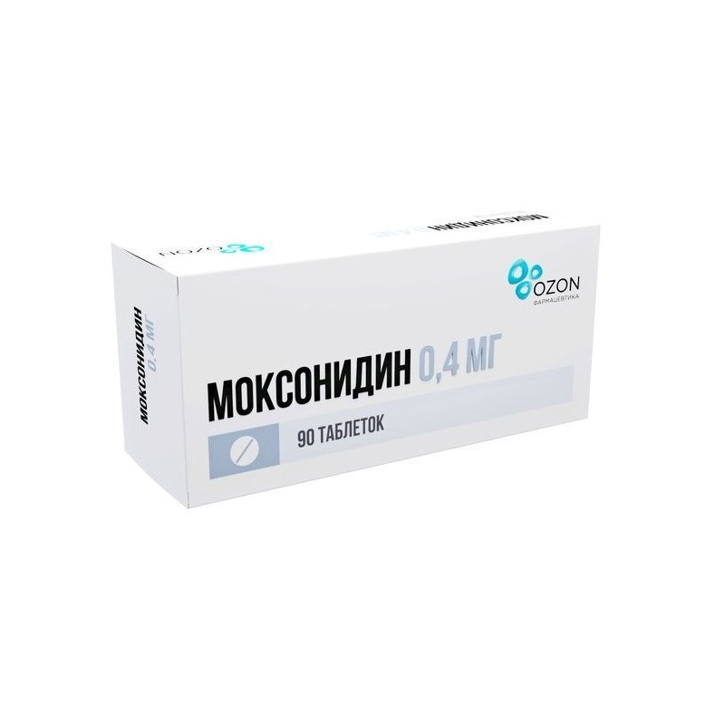 Моксонидин 0,4 мг таблетки 90 шт