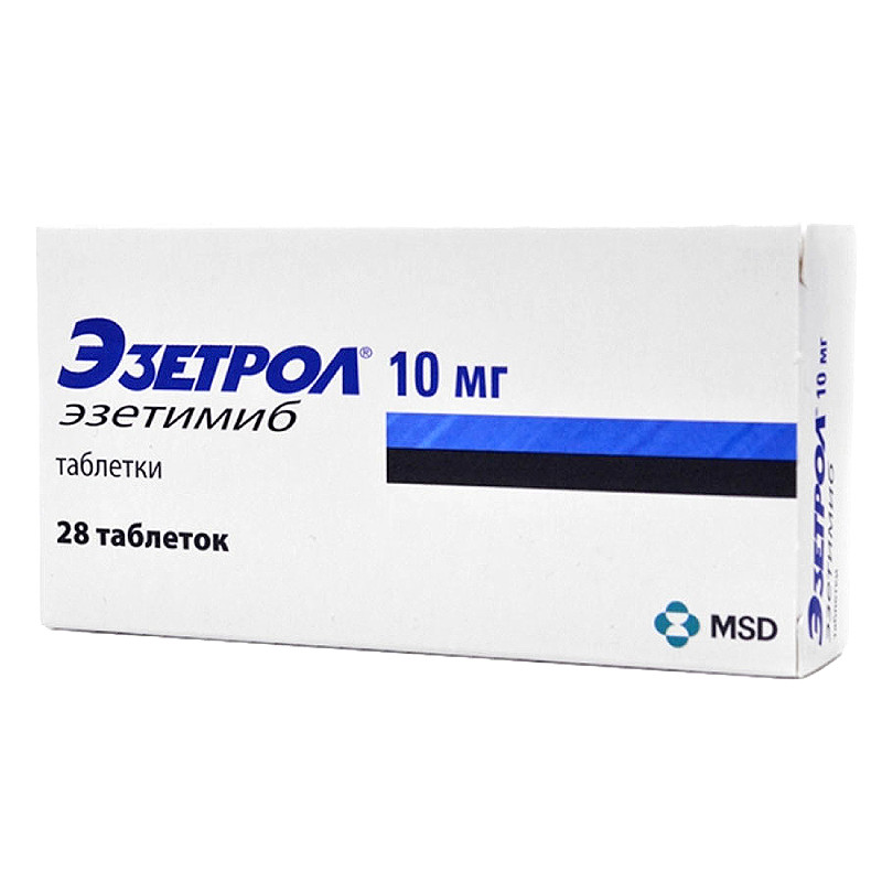 Эзетрол 10 мг таблетки 28 шт