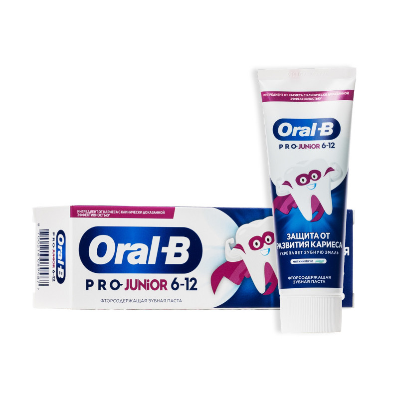 Oral-B Pro Junior Зубная паста для детей 6-12 лет Мягкий вкус 75 мл